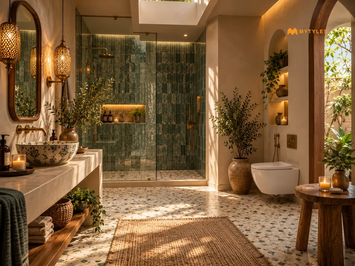 Bathroom Colours Across Multiple Surfaces